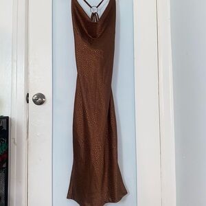 Brown Animal Print Dress
